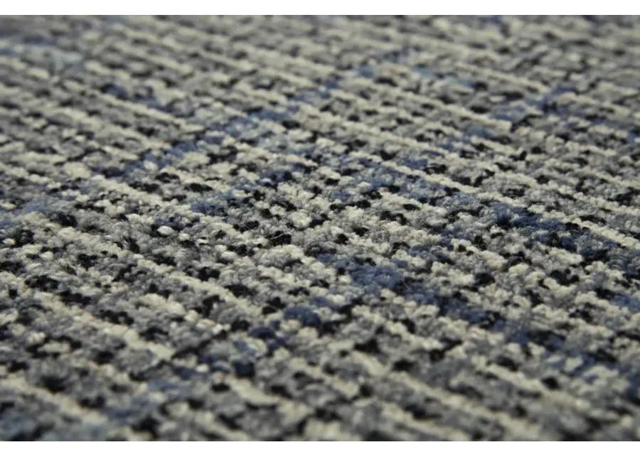 Ironwood Blue Checked/Solid Wool 8'6" x 11'6" Rectangle Rug