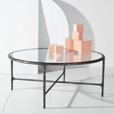 Jessa Round Metal Coffee Table