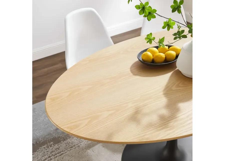 Lippa 60" Oval Wood Grain Dining Table