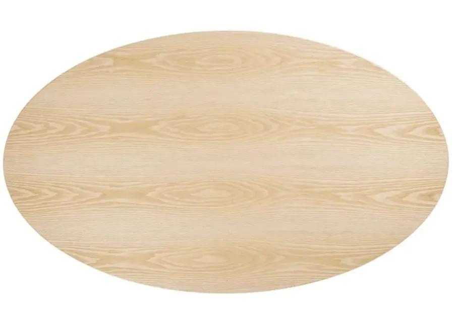 Lippa 60" Oval Wood Grain Dining Table