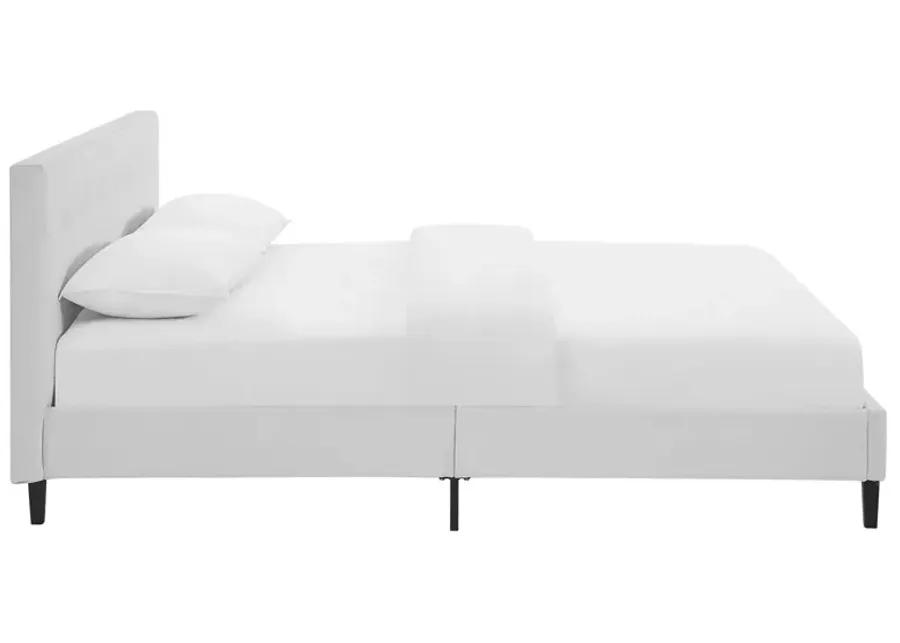 Linnea Full Faux Leather Bed