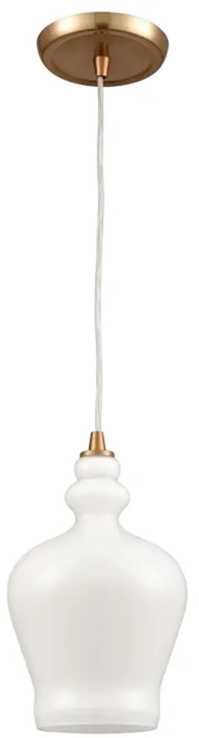 Menlow Park 6" Wide 1-Light Mini Pendant - Satin Brass