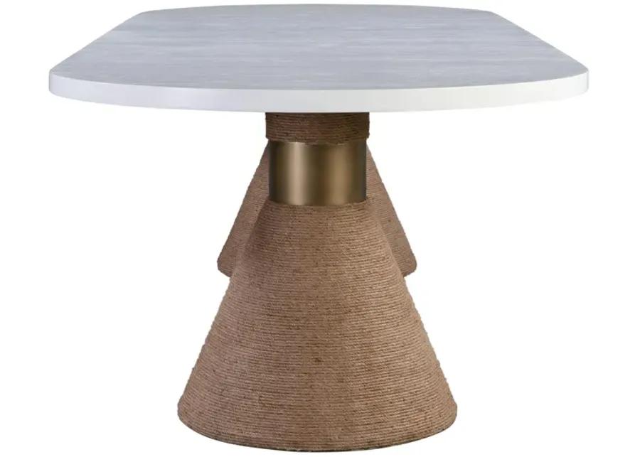 rishi natural rope oval table