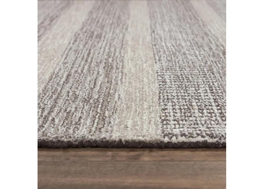 Taylor Brown/Natural  Wool 7'9" x 9'9" Rectangle Rug