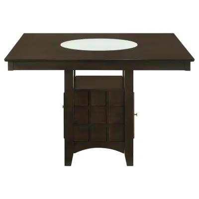 Gabriel 5-piece Square Counter Height Dining Set Cappuccino