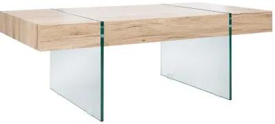 JACOB RECTANGULAR GLASS LEG MODERN COFFEE TABLE