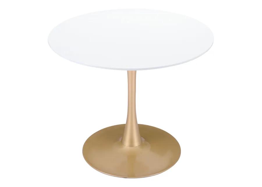 Opus Dining Table White & Gold