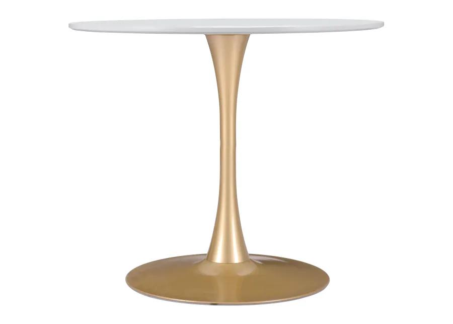 Opus Dining Table White & Gold