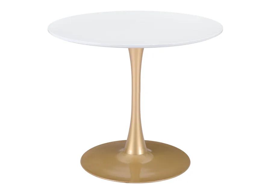 Opus Dining Table White & Gold