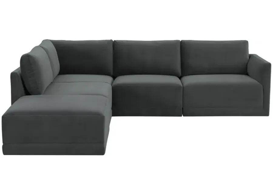 Willow Charcoal Modular LAF Sectional