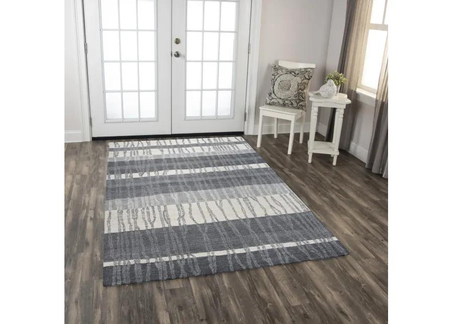 Taylor Charcoal  Wool 5' x 7'6" Rectangle Rug