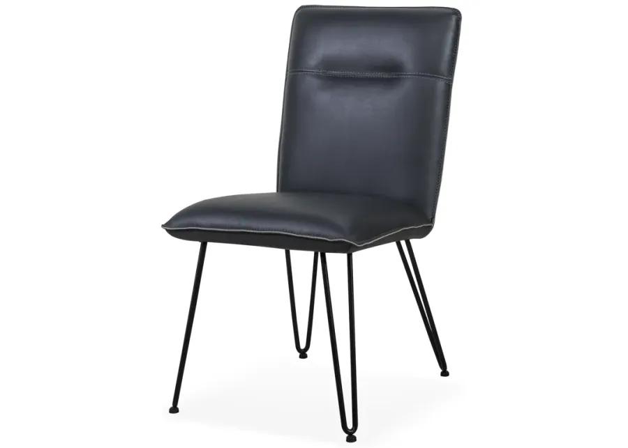 Demi Hairpin Leg Modern Dining Chair in Cobalt