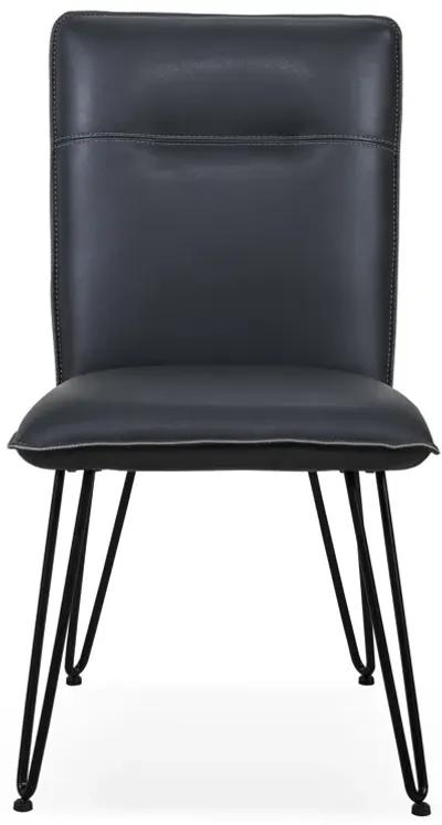 Demi Hairpin Leg Modern Dining Chair in Cobalt