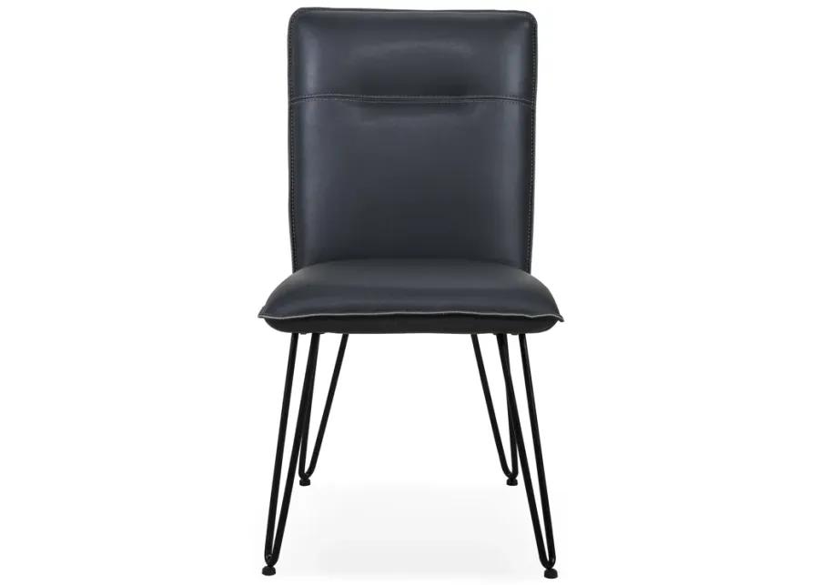 Demi Hairpin Leg Modern Dining Chair in Cobalt