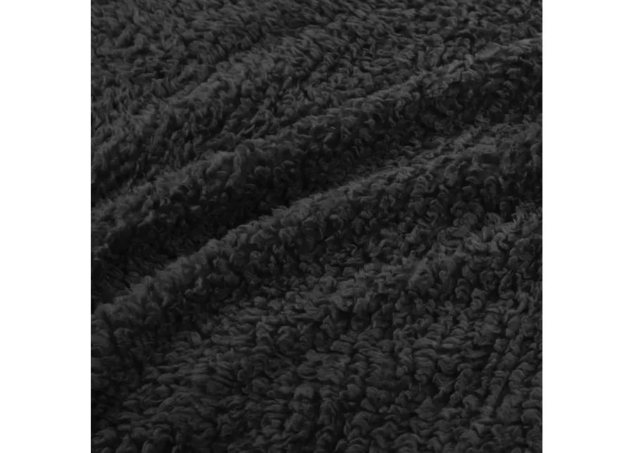 Woolrich Burlington Black Berber Blanket