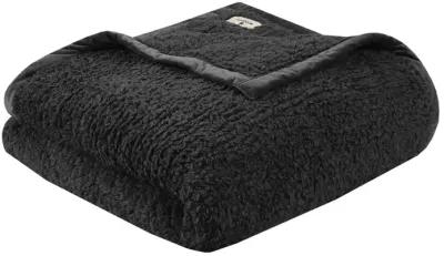 Woolrich Burlington Black Berber Blanket