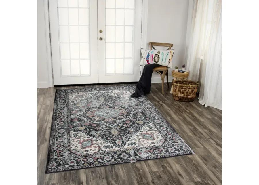 Odyssey Charcoal  Polypropylene 8' x 10' Rectangle Rug