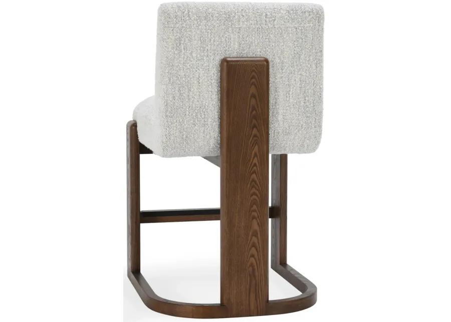 Chelsea Upholstered/Wood 26" Counter Stool Pixel Ivory