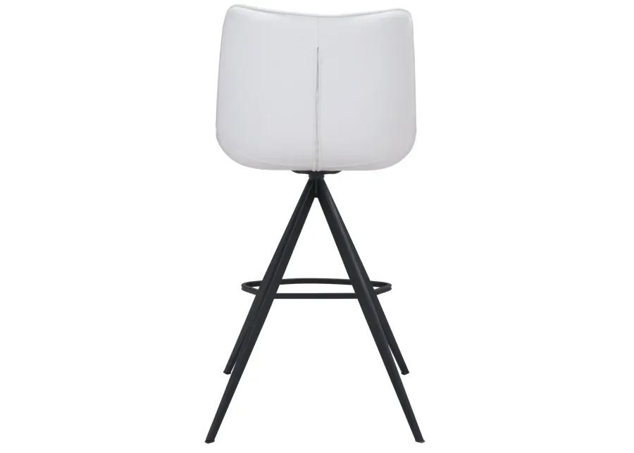 Aki Counter Stool (Set of 2) White & Black