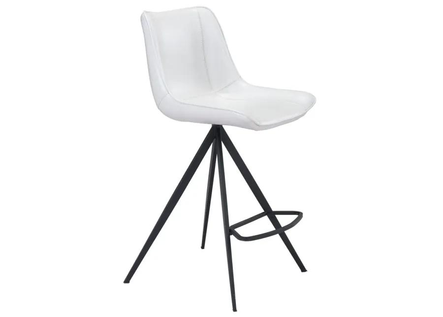 Aki Counter Stool (Set of 2) White & Black