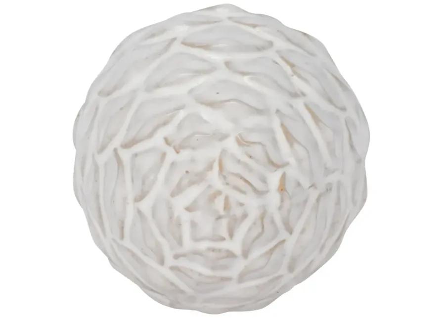 Cer, 6" Artichoke Deco, Ivory