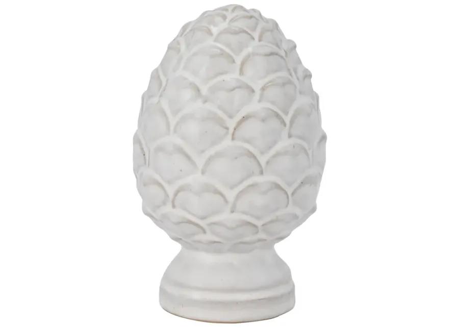 Cer, 6" Artichoke Deco, Ivory