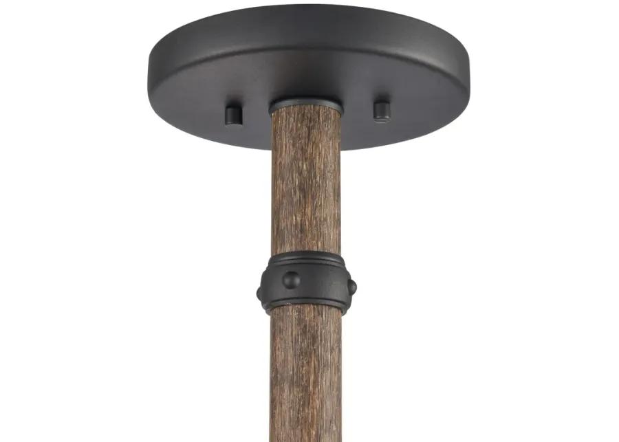 Neville 20'' Wide 4-Light Semi Flush Mount - Charcoal Black