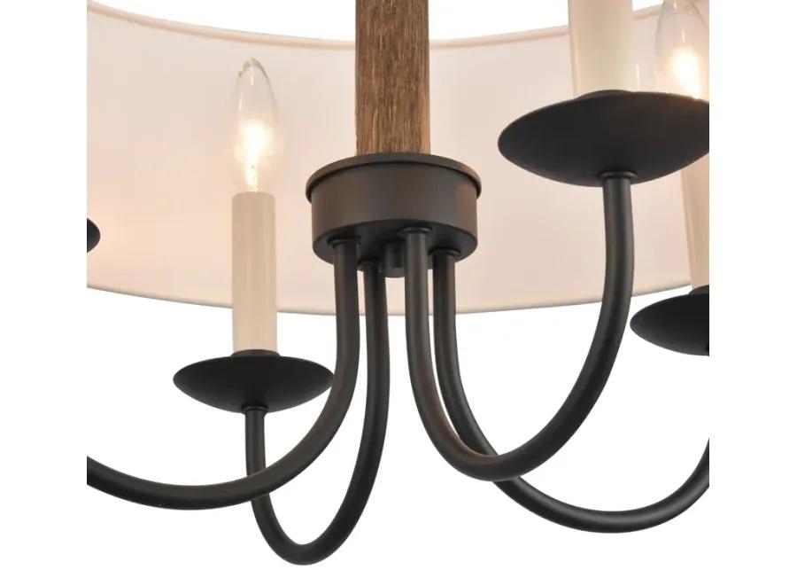 Neville 20'' Wide 4-Light Semi Flush Mount - Charcoal Black