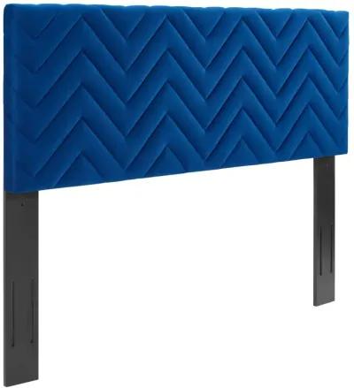 Mercy Chevron Tufted Performance Velvet Twin Headboard