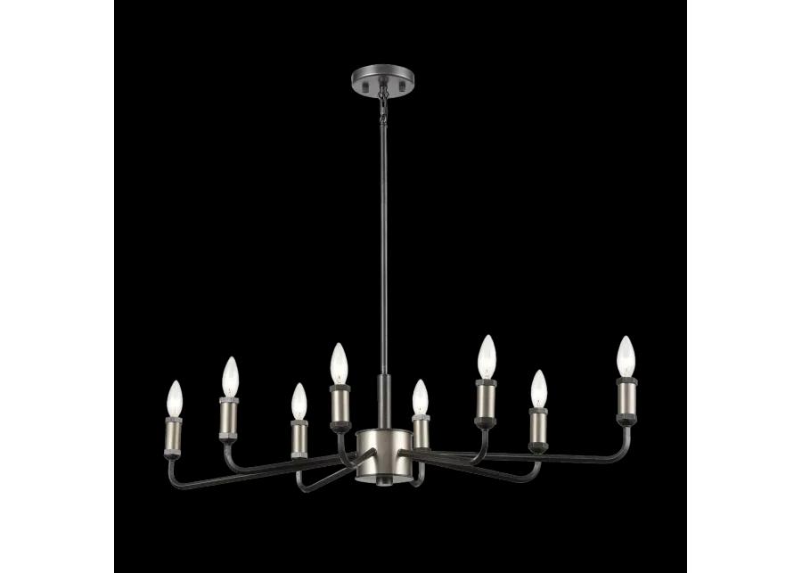 Cortlandt 36" Wide 8-Light Chandelier - Iron