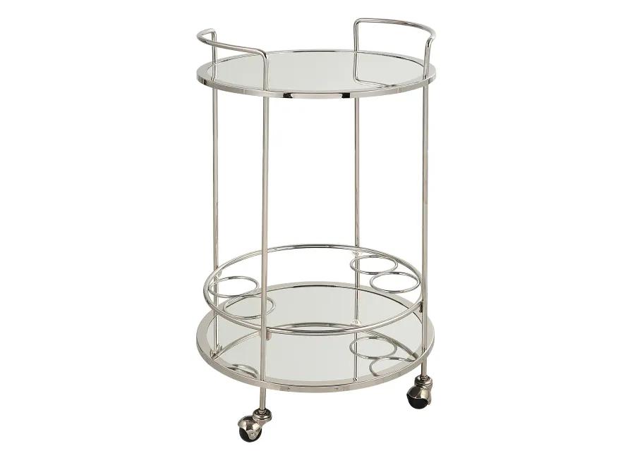 Spritz Chrome Bar Cart