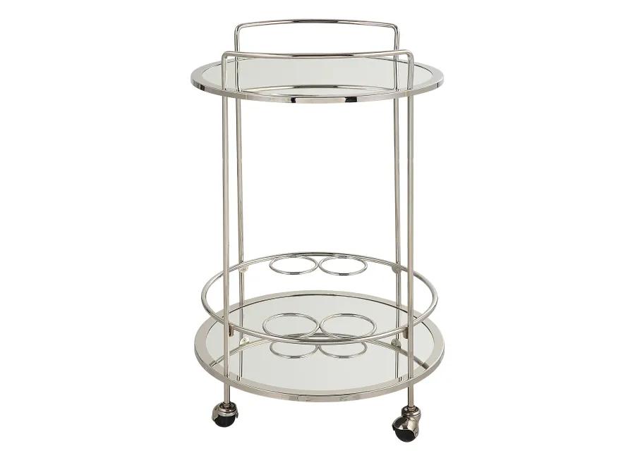 Spritz Chrome Bar Cart