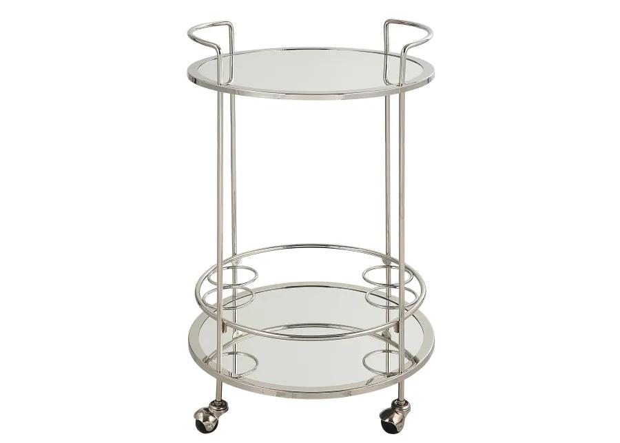 Spritz Chrome Bar Cart