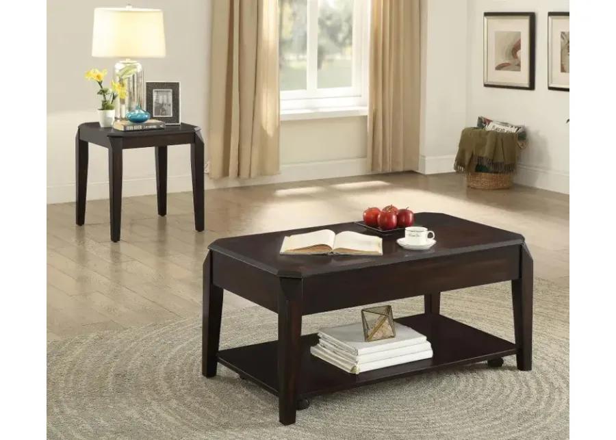 Baylor Lift Top Coffee Table with Hidden Storage Walnut