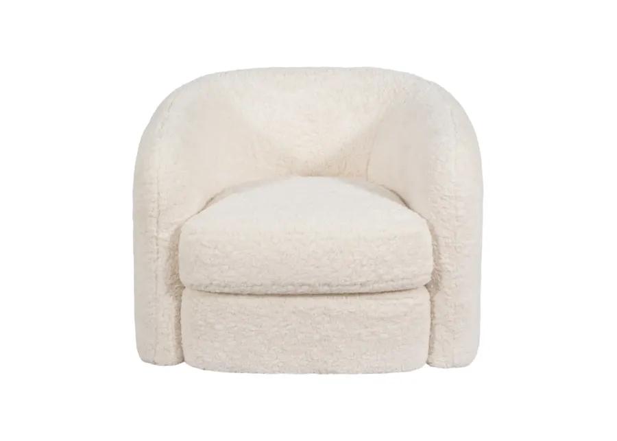 Roundback Accent Chair, Ivory