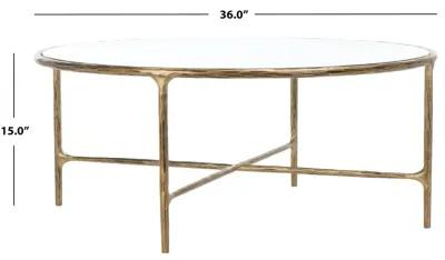 Jessa Round Metal Coffee Table