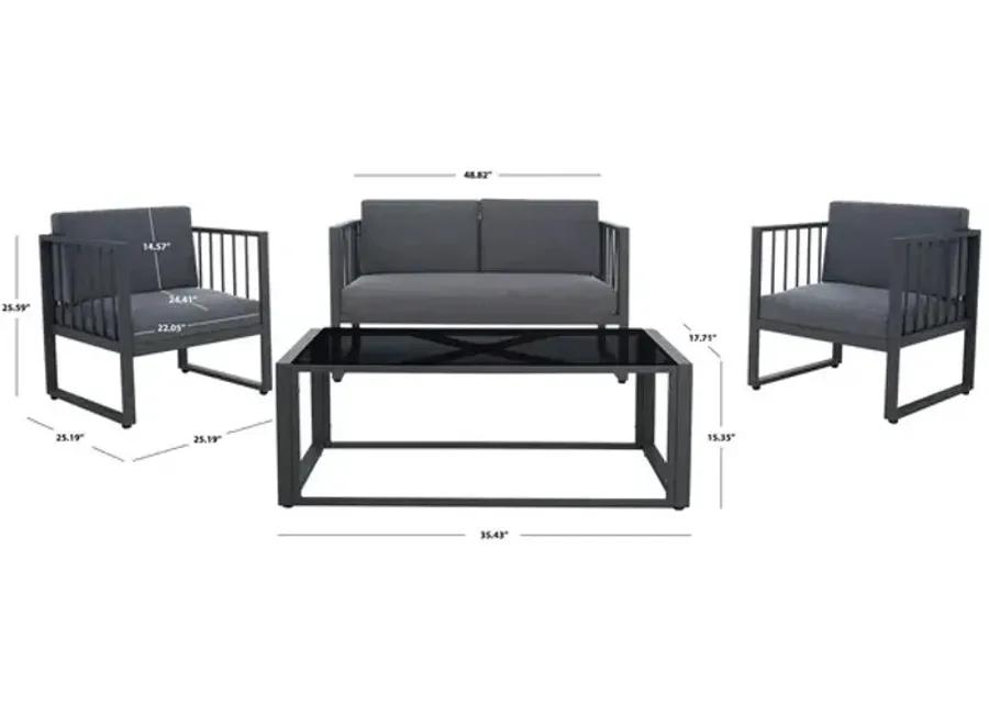 Holyoke Outdoor 4 Piece Living Set