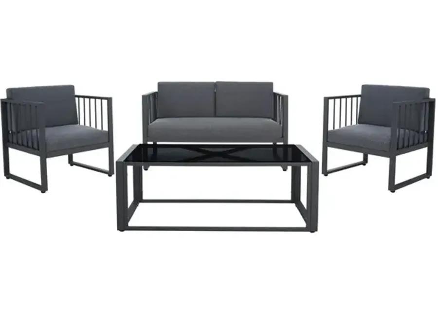 Holyoke Outdoor 4 Piece Living Set