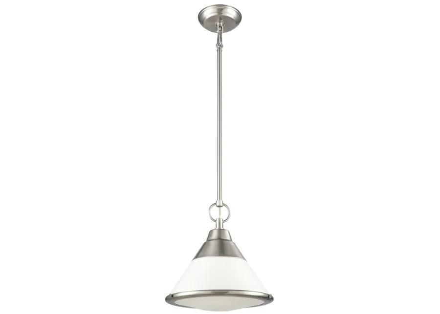 Sven 12" Wide 1-Light Pendant - Satin Nickel