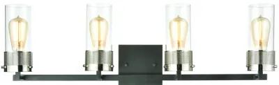 Bergenline 32" Wide 4-Light Vanity Light - Matte Black