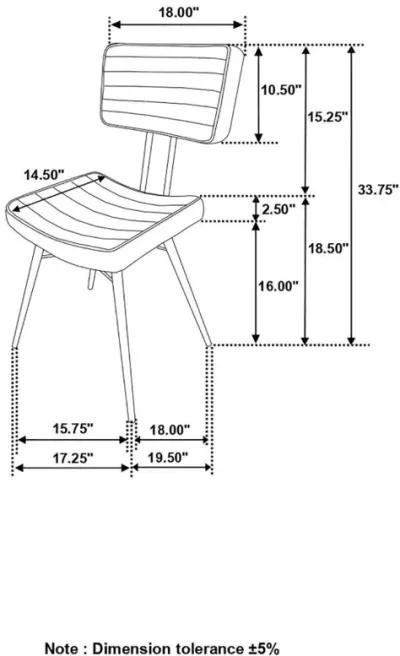 Aaliyah Padded Side Chairs - Set of 2