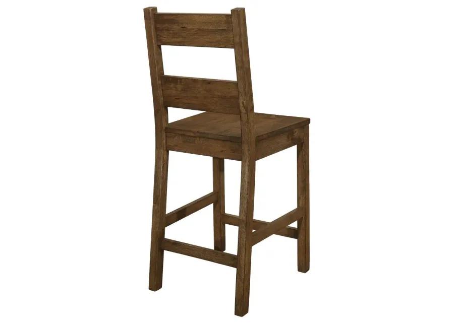 Coleman Counter Height Stools Rustic Golden Brown (Set of 2)