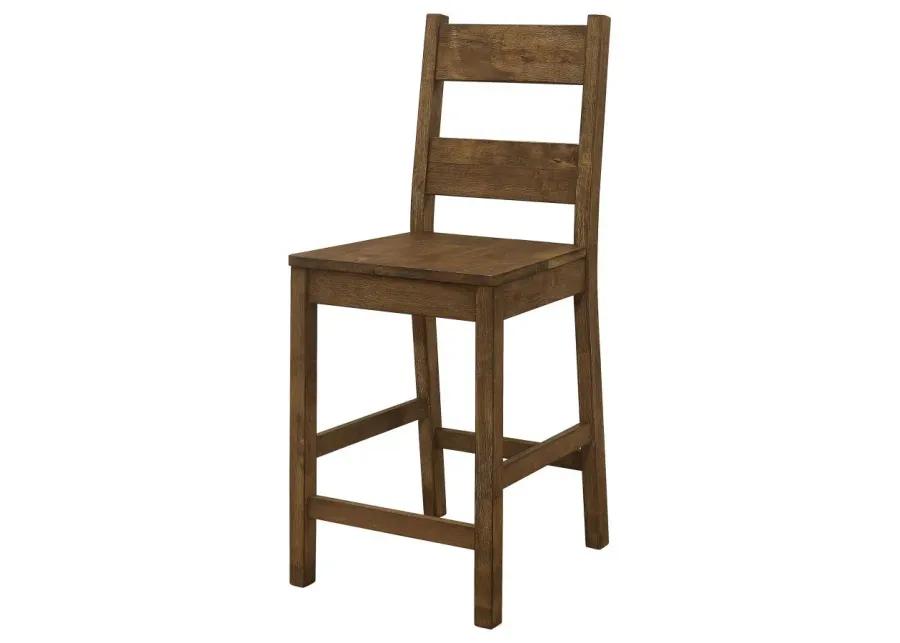 Coleman Counter Height Stools Rustic Golden Brown (Set of 2)