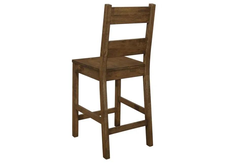 Coleman Counter Height Stools Rustic Golden Brown (Set of 2)