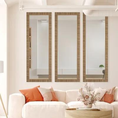 Deerston Rattan Wall Mirror