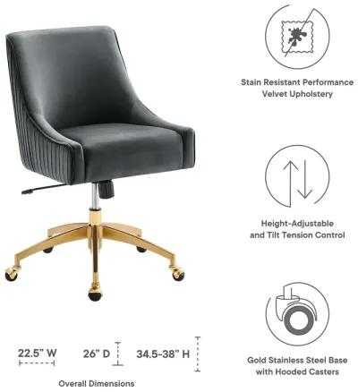 Discern Performance Velvet Office Chair