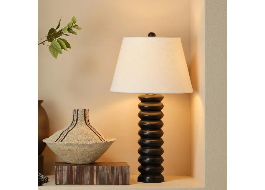 Abacus Mango Wood Table Lamp