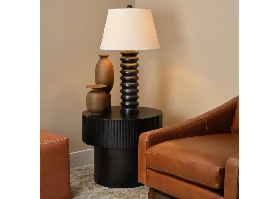 Abacus Mango Wood Table Lamp