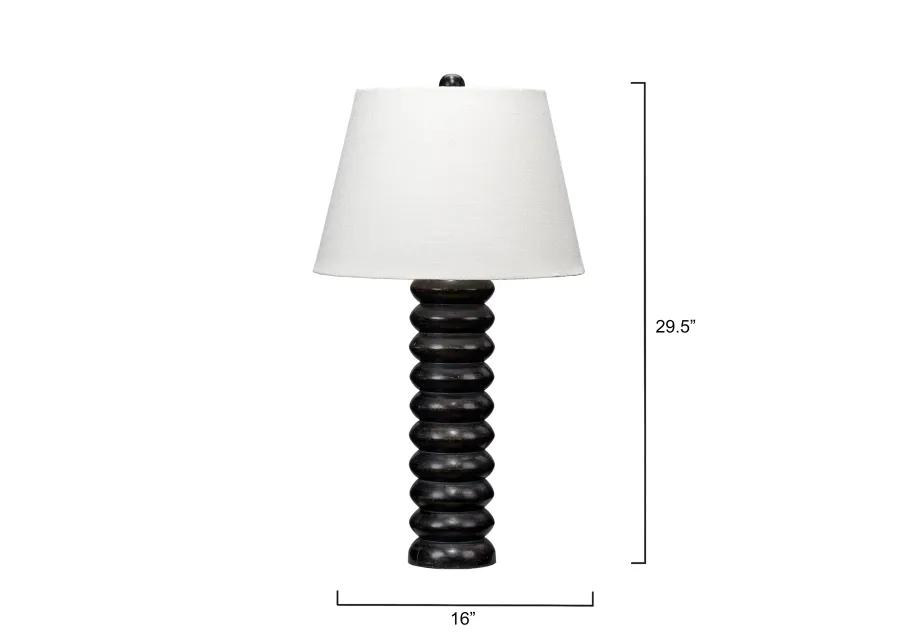 Abacus Mango Wood Table Lamp