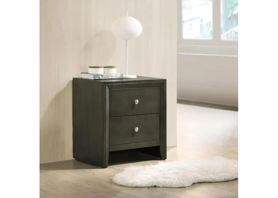 Serenity 2-drawer Nightstand Mod Grey